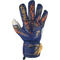 Reusch Attrakt Grip Brankárske rukavice, modro/bielo/oranžovo/zlaté, veľ. 8,5