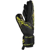 Reusch Attrakt Infinity Finger Support Brankárske rukavice, čierno/zeleno/zlaté, veľ. 8