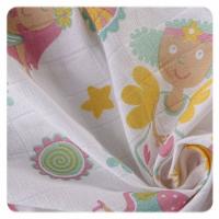 XKKO LUX Bavlnené plienky 80x80  s potlačou - Pre Dievčatá - 3ks
