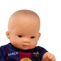 Miniland - Barcelona & Real Miniland Realistická bábika FC Barcelona – Dievčatko (Ázijka), 21 cm
