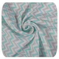 XKKO BMB Bambusová osuška Scandinavian Baby Mint Chevron, 90x100, 1ks