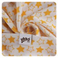 XKKO BMB Bambusová plienka Little Stars Orange, 70x70, MIX 3ks