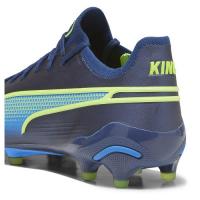 Puma King Ultimate FG/AG Pánske futbalové kopačky, modrá-navy/zelená, veľ. 44