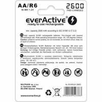 everActive PROFESSIONAL LINE R6 / AA, Nabíjateľné Ni-MH 2600 mAh batérie, 4ks