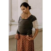 Boba Wrap Elastická šatka na nosenie novorodencov (do 15 kg), tmavošedá
