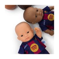 Miniland - Barcelona & Real Miniland Realistická bábika FC Barcelona – Chlapček (Latinoameričan), 21 cm