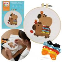 WOW BOX Kreatívna sada Vyšívanie - Kapibara sa teší