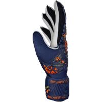 Reusch Attrakt Solid Junior Detské brankárske rukavice, bielo/modro/zlaté, veľ. 4,5