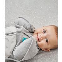 Love To Dream Zavinovačka Swaddle UP, veľkosť XS, biela/mesiac, ETAPA 1, Extra Warm