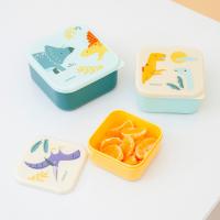 Miniland - Back to school Miniland Sada 3 nádob na jedlo - Jurassic