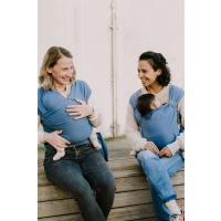 Boba Bliss V2 Hybridný ergonomický nosič a šatka 2v1 pre novorodencov (3,2-16kg) sv. modrá