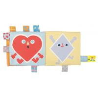 K's Kids Ks Kids Obojstranná knižka na zavesenie na kočík/autosedačku - Shapes
