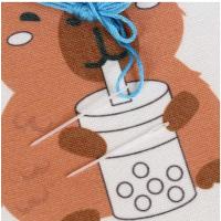 WOW BOX Kreatívna sada Vyšívanie - Kapibara s bublinkovým nápojom