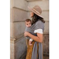 Boba Wrap Elastická šatka na nosenie novorodencov (do 15 kg), tmavošedá