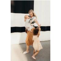 Boba X Detský nosič, krémová s potlačou