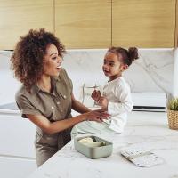 Miniland - ECO-friendly MIniland ECO-friendly Box na uloženie jedla/desiaty, 1L, Žabka