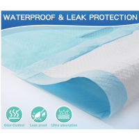 Carine Jednorazová hygienická podložka nepremokavá, 90cm x 180 cm, modrá, 30ks