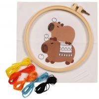 WOW BOX Kreatívna sada Vyšívanie - Kapibara sa teší