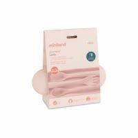 Miniland Dolce Súprava príborov pre deti,  ružová