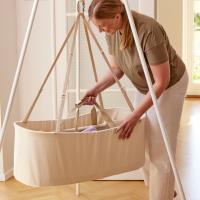 Membantu Závesná hojdacia postieľka (kolíska) – Béžová