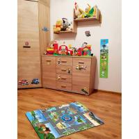 Nickelodeon Ultramäkký koberec, Paw Patrol, Mesto, 100x150cm