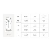 Love To Dream Zavinovačka Swaddle UP, veľkosť XS, biela/mesiac, ETAPA 1, Extra Warm