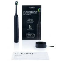 VITAMMY SYMPHONY Black Sonická zubná kefka s vysokou vibračnou silou, čierna