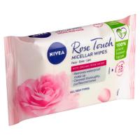 NIVEA Nivea® Rose Touch Micelárne čistiace pleťové obrúsky, 25 ks