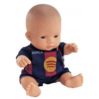 Miniland - Barcelona & Real Miniland Realistická bábika FC Barcelona – Dievčatko (Ázijka), 21 cm