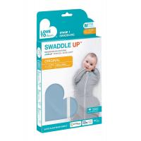 Love To Dream Swaddle UP - Zavinovačka, veľkosť S, dusty blue, 1  FÁZA, 1-3m, 3,5-6kg