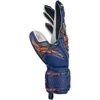 Reusch Attrakt Grip Brankárske rukavice, modro/bielo/oranžovo/zlaté, veľ. 10