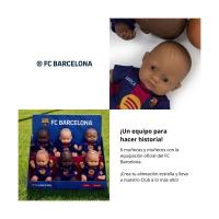 Miniland - Barcelona & Real Miniland Realistická bábika FC Barcelona – Chlapček (Latinoameričan), 21 cm
