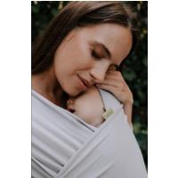 Boba Wrap Elastická šatka na nosenie novorodencov (do 15 kg), svetlo šedá