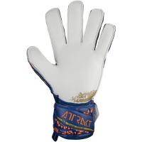 Reusch Attrakt Grip Brankárske rukavice, modro/bielo/oranžovo/zlaté, veľ. 9,5