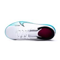 Nike Vapor 15 Club TF JR Detské futbalové kopačky/turfy, biela/modrá, veľ. 37,5