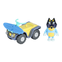 Bluey BLUEY Bandit with Beach Quad, Figúrka s príslušenstvom
