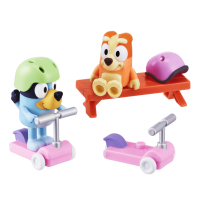 Bluey BLUEY Bluey &amp; Bingo Scooter Fun, Zábava na skútri - set figúrok a príslušenstva