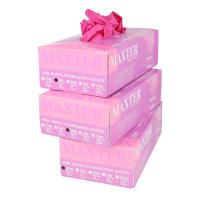 MAXTER Maxter Nitrilové bezpúdrové rukavice, ružové, 100ks, veľ. S