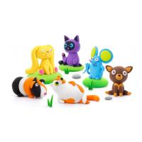 HEY CLAY Fluffy Pets Modelovacia hmota set, Maznáčikovia