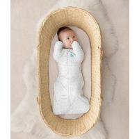 Love To Dream Swaddle UP - veľkosť M - biely, Nápisy STAGE1 - 0,2 TOG Original