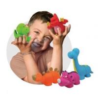 K's Kids Ks Kids Bloky Popboblocs - Kocky na spájanie - oranžový dinosaurus