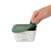 Miniland ECO-friendly Hermetické nádoby na uloženie jedla,  2x400 ml, Žabka