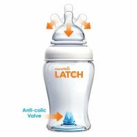 Munchkin MUNCHKIN LATCH,  Dojčenská fľaša s cumlíkom a antikolikovým ventilom, 240ml, od 0m+