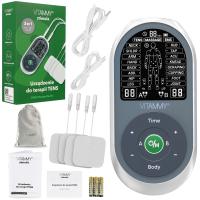 VITAMMY STIMULA Elektrostimulátor svalov, terapia TENS EMS a masáž 3 v 1 + 4 elektródy