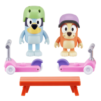 Bluey BLUEY Bluey &amp; Bingo Scooter Fun, Zábava na skútri - set figúrok a príslušenstva