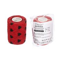 VITAMMY Autoband Samolepiaca bandáž s potlačou srdiečka, červená, 7,5cmx450cm