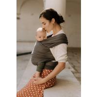 Boba Wrap Elastická šatka na nosenie novorodencov (do 15 kg), tmavošedá