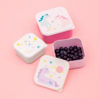 Miniland - Back to school Miniland Sada nádob na jedlo - Jednorožec