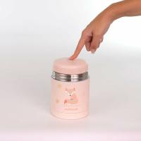 Miniland Dolce Termoska na jedlo, 600 ml, ružová