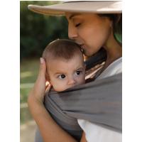 Boba Wrap Elastická šatka na nosenie novorodencov (do 15 kg), tmavošedá